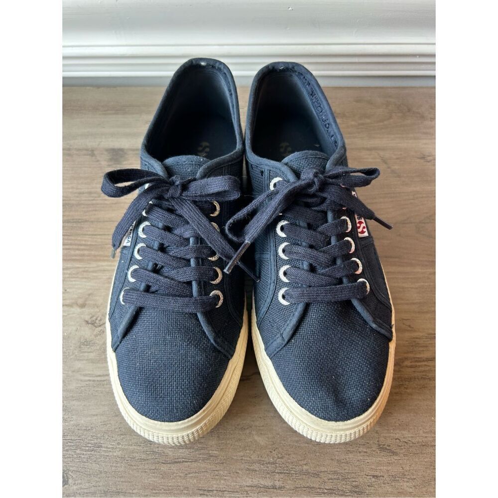 Superga canvas platform sneakers 7.5
